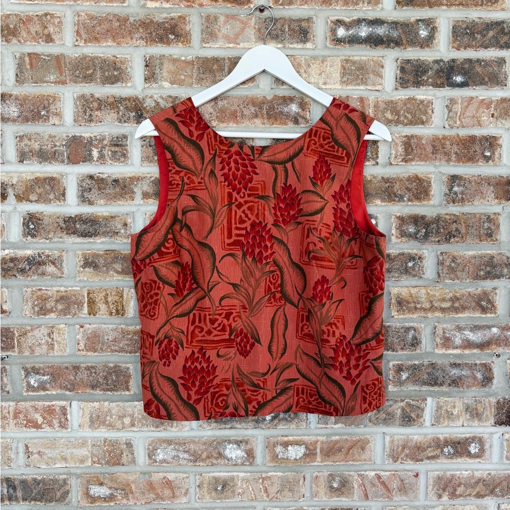 Tommy Bahama Silk Floral Sleeveless Top Medium